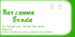 marianna broda business card